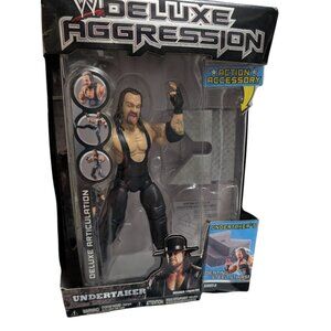 Undertaker Jakks Pacfic Deluxe Agression Wrestling 2007 figure stage sealed box